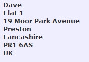 flat 1, 19 moor park ave, preston PR1 6AS, UK